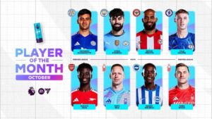 Danh sách đề cử cầu thủ xuất sắc nhất Premier League tháng 10/2024